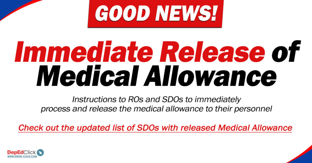 Immediate Processing of 2026 Medical Allowance for Personnel