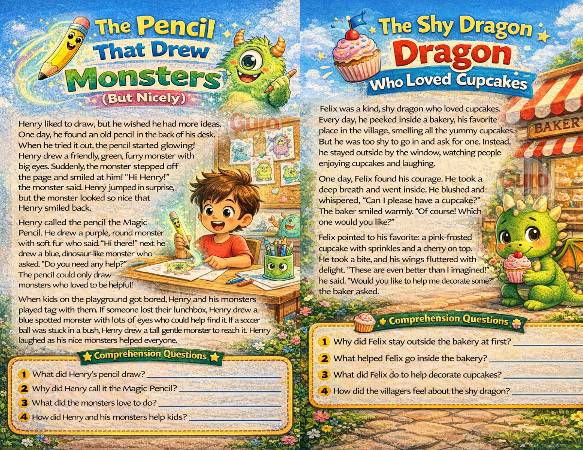 Reading Material with Comprehension Questions - educlickph.com