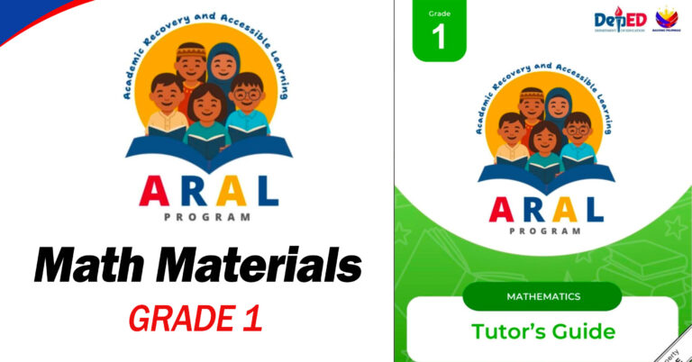 Grade 1 Math Worksheets and Activities: Printable ARAL-Based Learning Materials for Young Learners