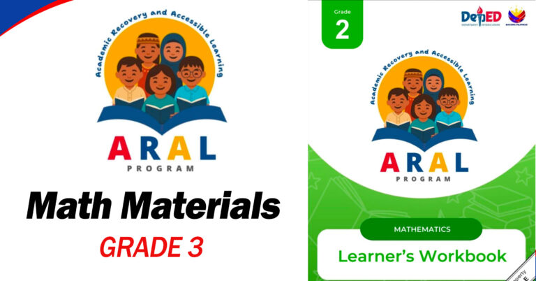 Grade 3 Math Worksheets and Activities: Printable ARAL-Based Learning Materials for Growing Learners