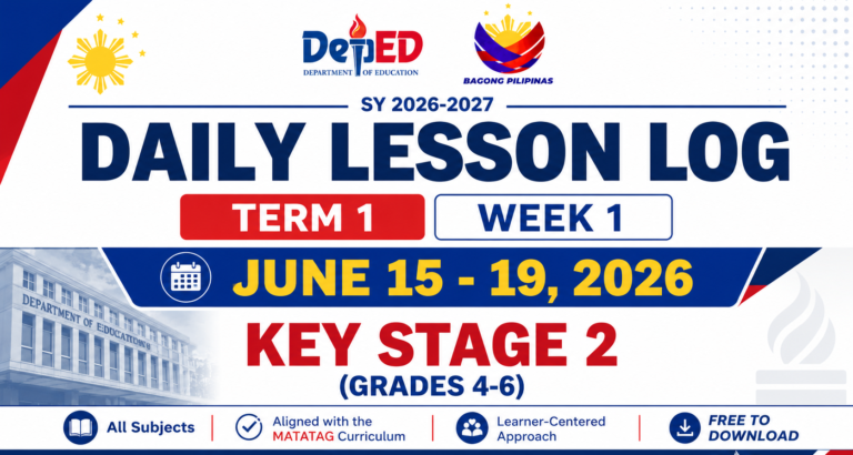 Daily Lesson Logs (DLLs) for Grades 4–6 | Week 1 (June 15–19, 2026) | ILAW Format