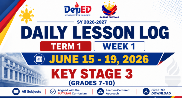 Download Ready-Made DLLs for Grades 7–10 | Week 1 (June 15–19, 2026) | ILAW Format